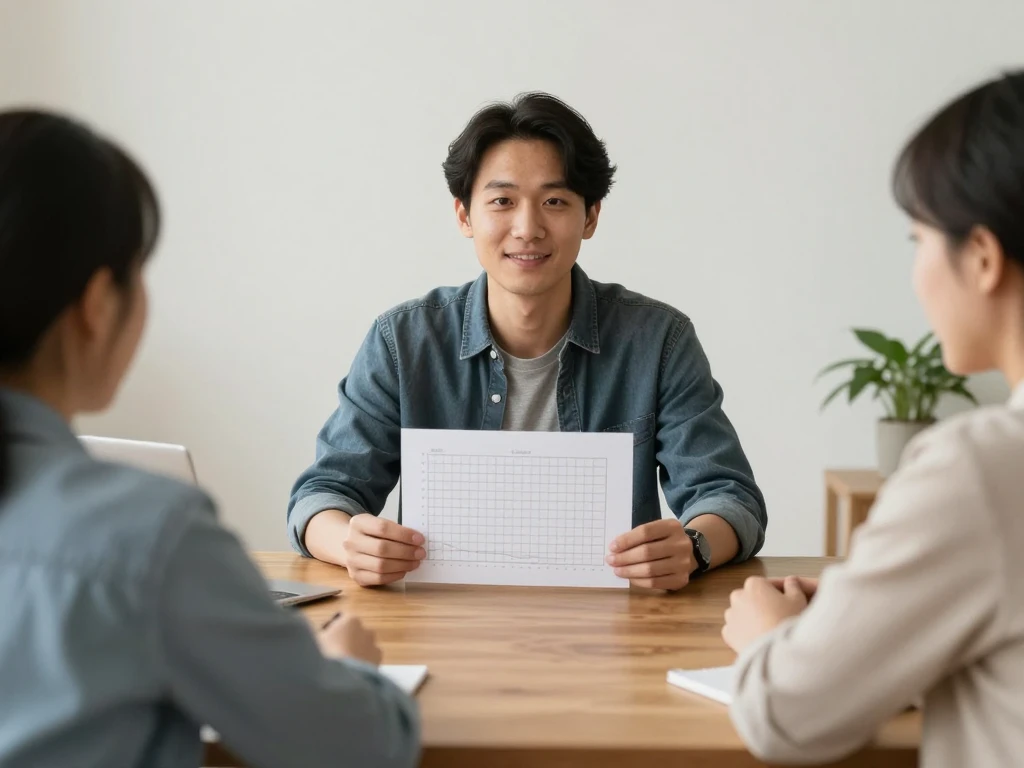 Minimal geometric grid suggesting balance and rhythm